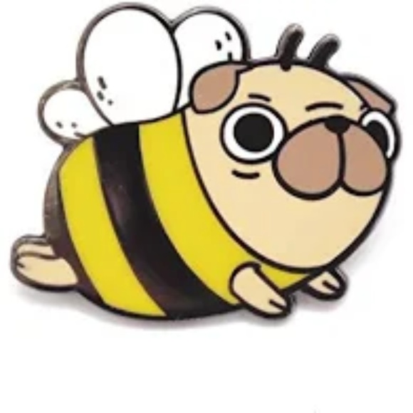 Jewelry - 5/$20 Pug Bee Enamel Pin